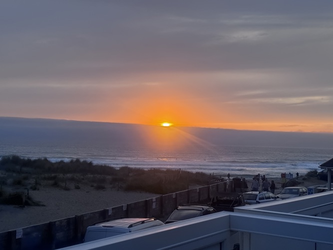 Sunset from the balcony