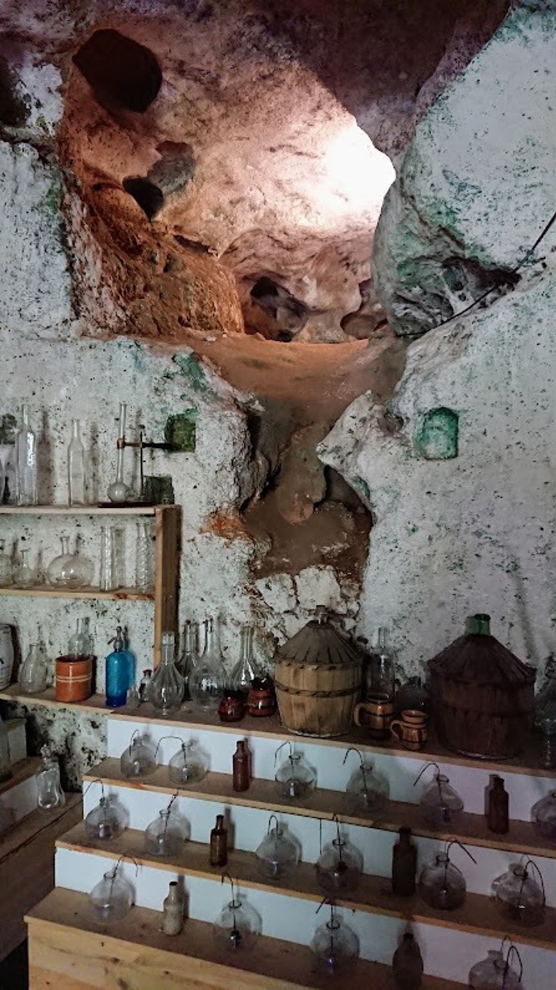 The troglodyte site and historic mill buildings of Le Bimbillou Parc on the banks of the Dronne, Brantôme