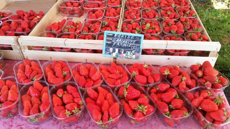 Spring Strawberries at weekly markets - April and May bring seasonal delights