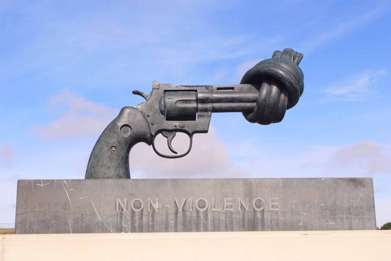 Knotted Gun Sculpture