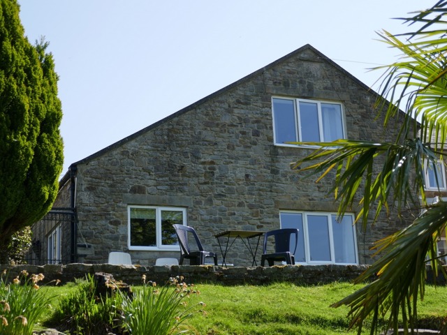 View of Belle View Cottage from the garden