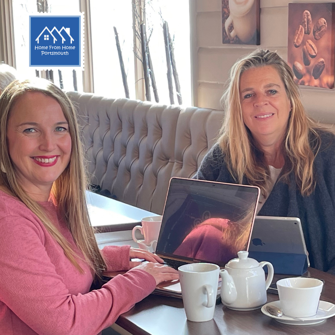 Jane and Rachel in a meeting