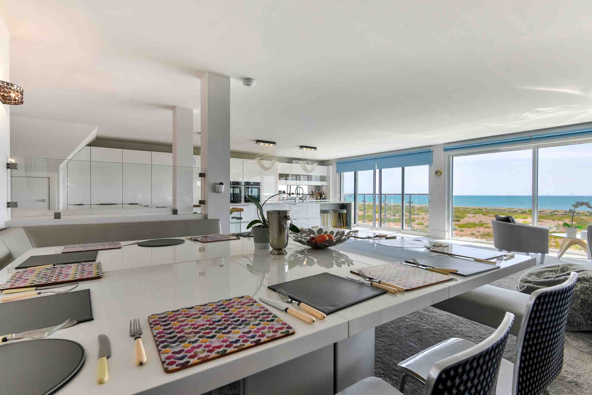 Stunning Dining Table with Sea views Dinner overlooking the beach