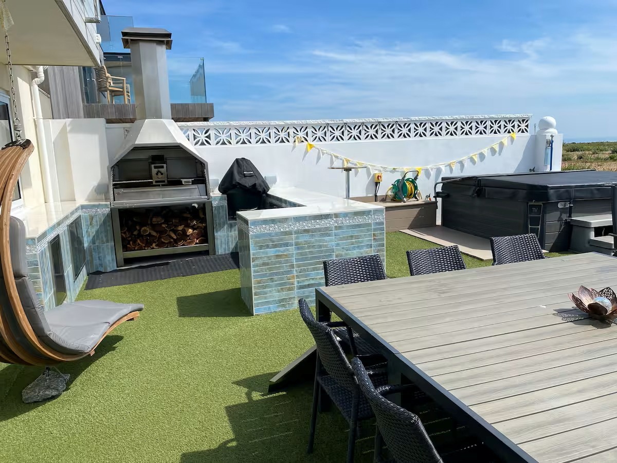 Outdoor living at its best Fabulous outside space with BBQ and hot tub