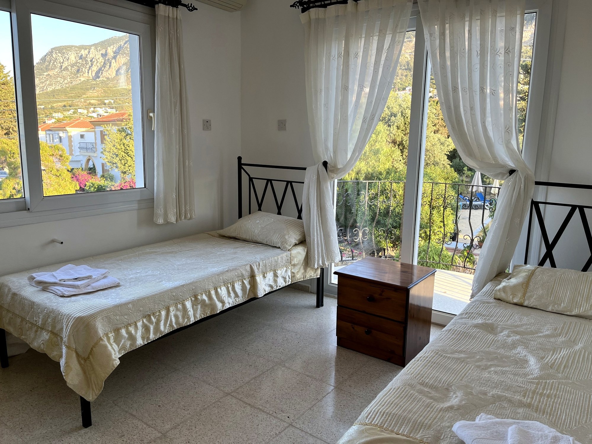 Three bathrooms ensure comfort and privacy for all guests during their stay.