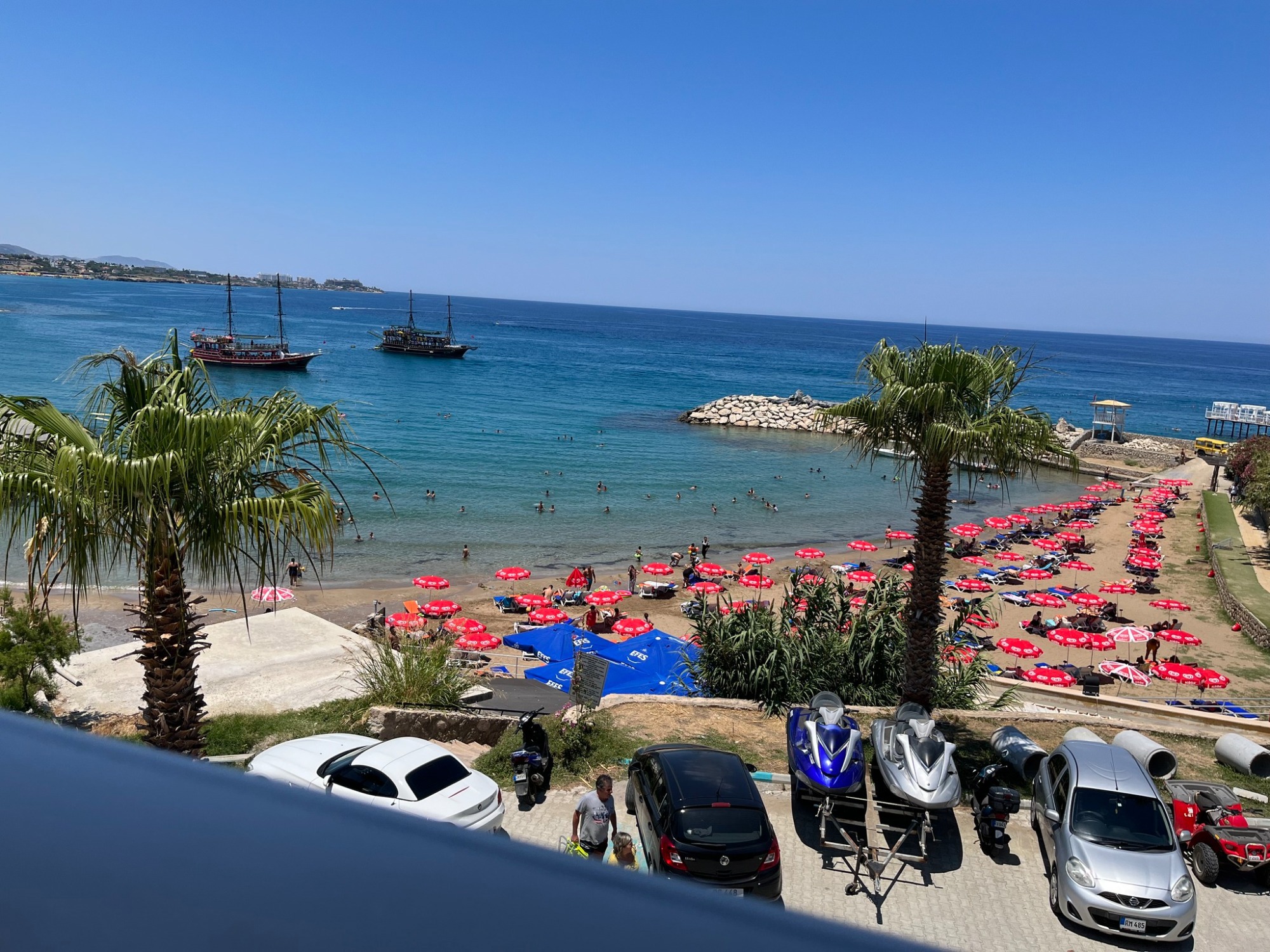 Beaches in North Cyprus near Karsiyaka and Kyrenia