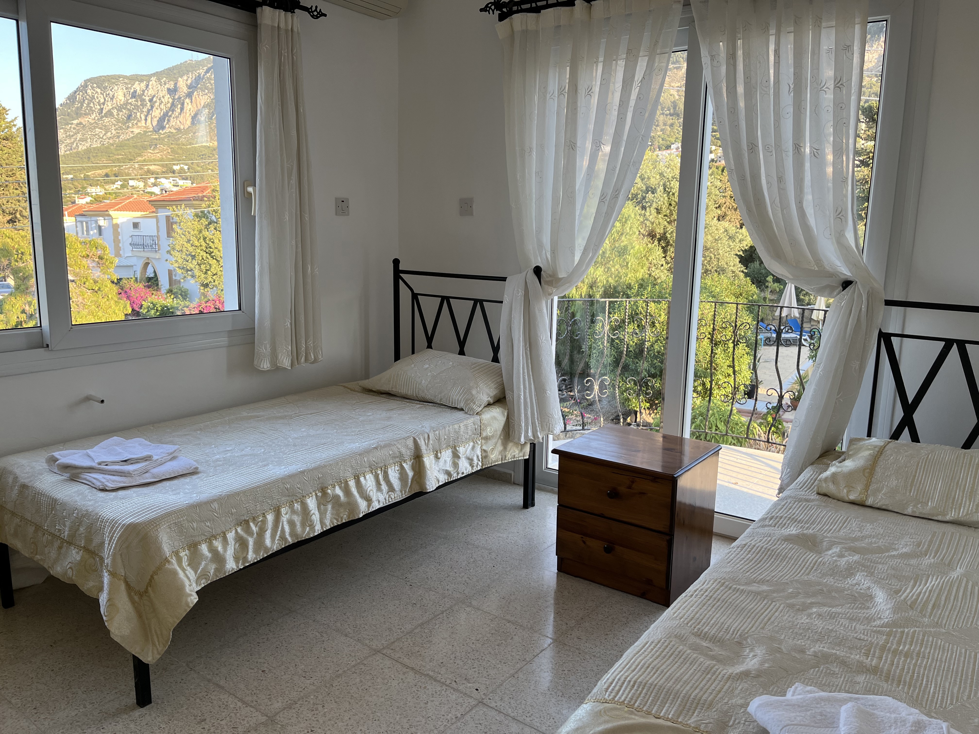 Air-conditioned bedroom at Villa Zeytin private villa