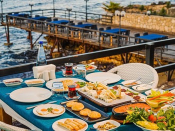 Outdoor dining and local food in North Cyprus