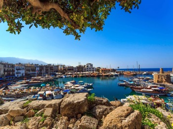 Kyrenia Harbour in North Cyprus