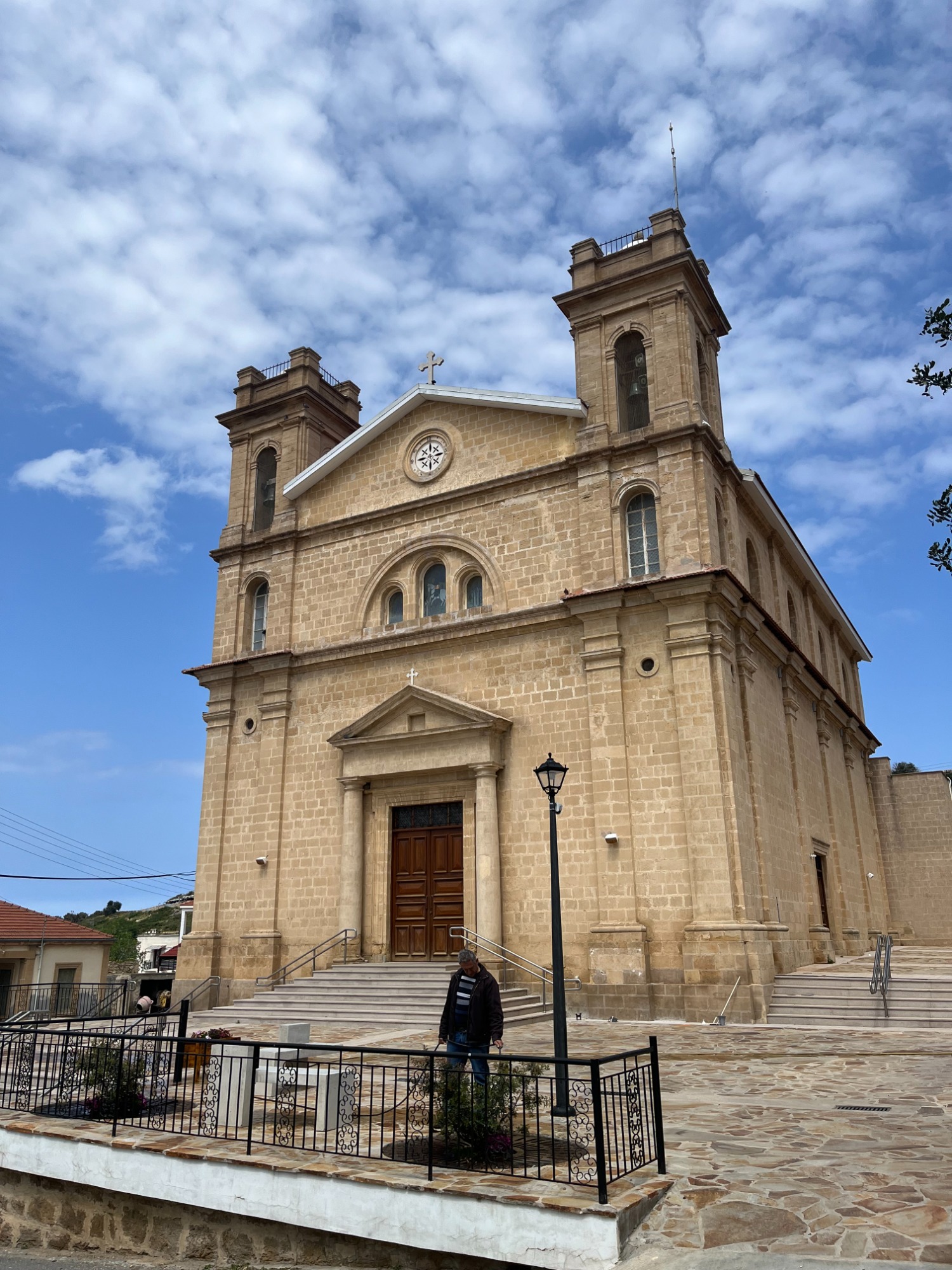 St George church within Koru&ccedil;am Kormakitis Maronite village in North Cyprus