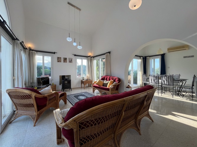 Comfortable lounge seating at Villa Zeytin