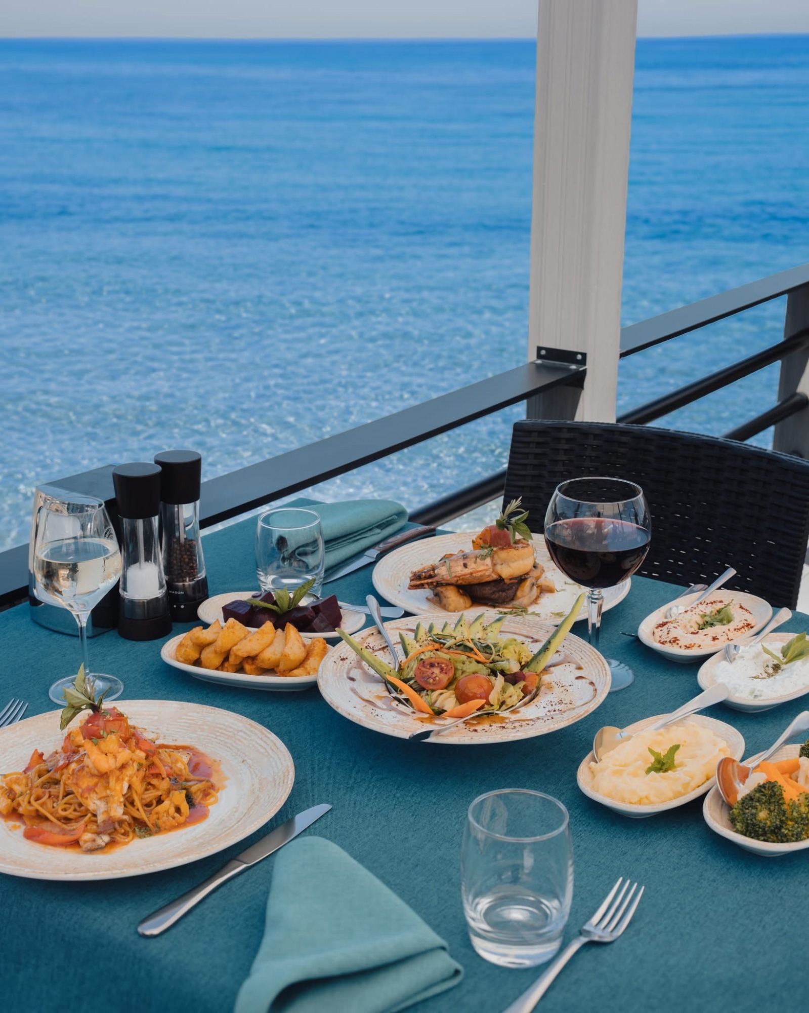 Seafront setting on the coast near Villa Zeytin