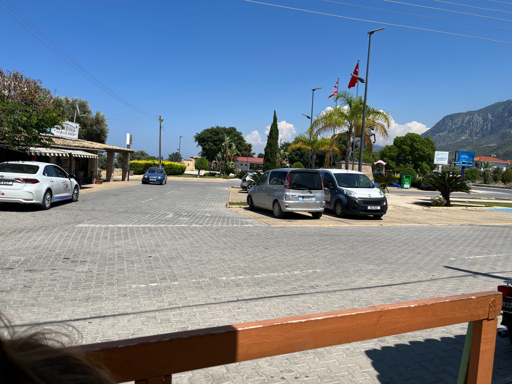 Local village road through Karşıyaka
