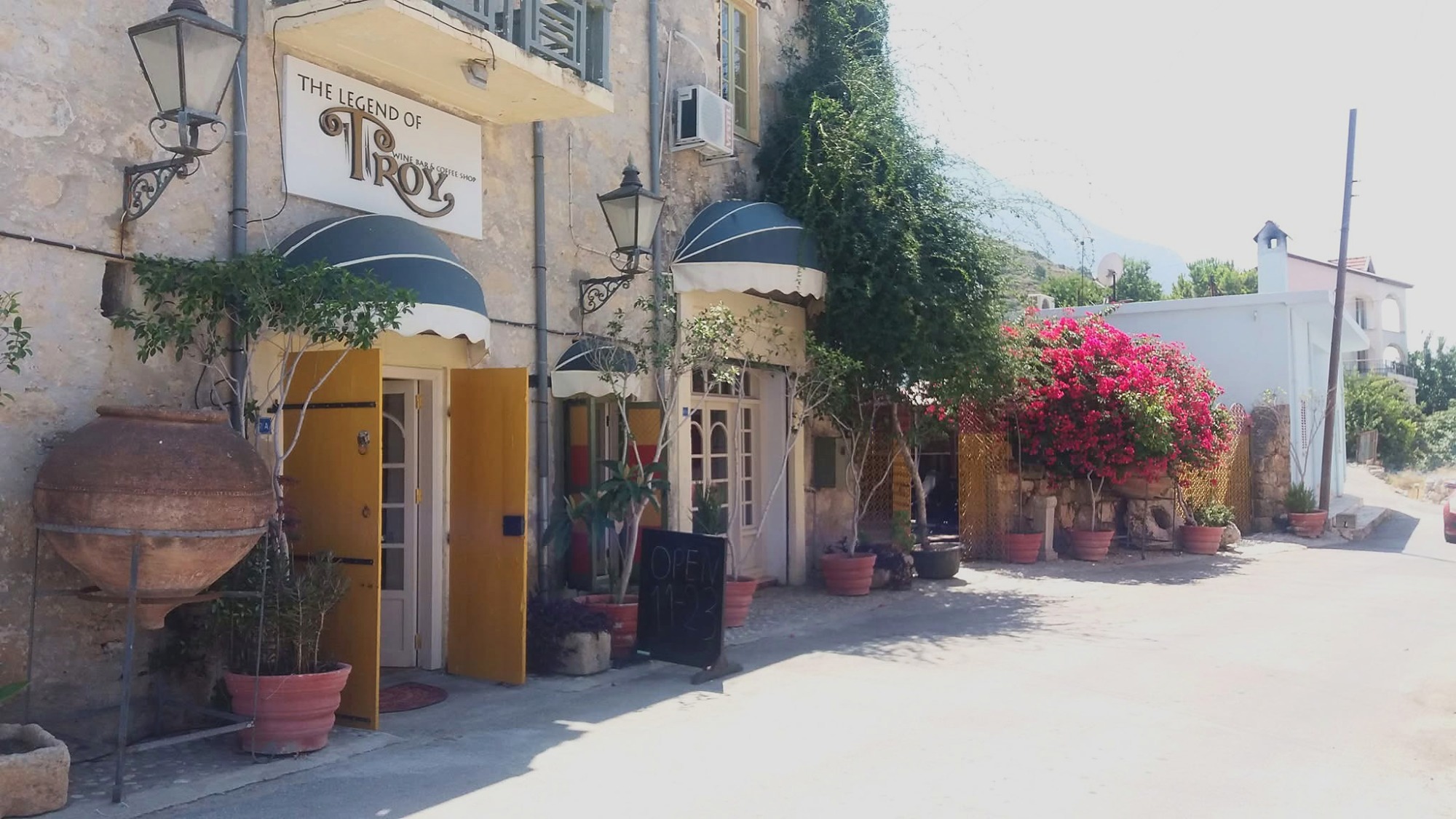Karşıyaka village between the mountains and Mediterranean in North Cyprus