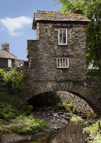 Bridge House Ambleside Lake District tourist attraction river view