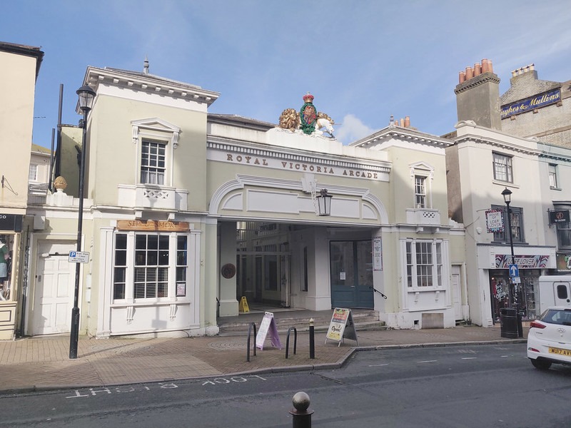 The Victorian Royal Victoria Arcade in Ryde, home to antique dealers and gift shops
