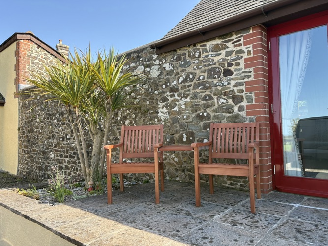 Seating on the front patio