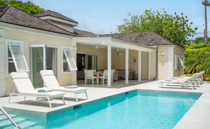 Driftwood Mullins Barbados villa pool area