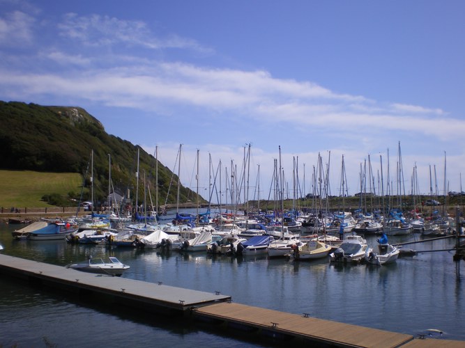 Axmouth harbour and Haven cliff, East Devon