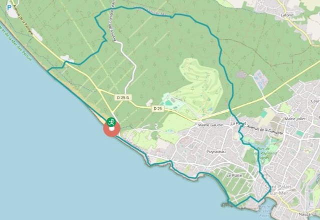 Boucle de Saint-Palais-sur-Mer, Charente Maritime Boucle cycliste de Saint-Palais-sur-Mer, 12,5 km, difficulté débutant, durée 2h52, balade autour de Saint-Palais-sur-Mer