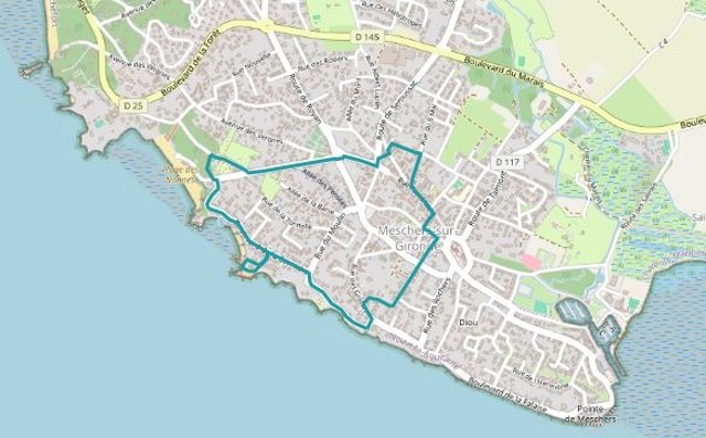 Sentier, Meschers-sur-Gironde Randonnée de 3,2 km à Meschers, sentier côtier avec dénivelé modéré, idéal pour les débutants